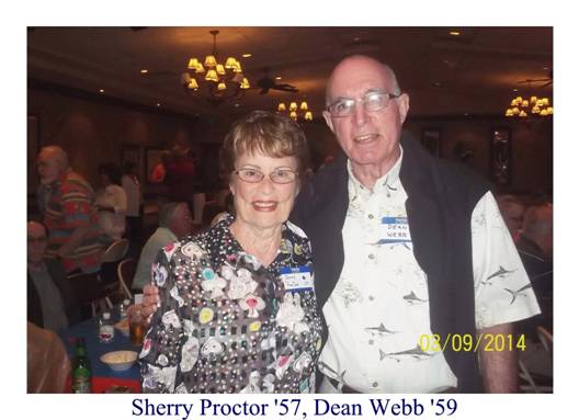 Sherry Proctor'57, Dean Webb '59.jpg