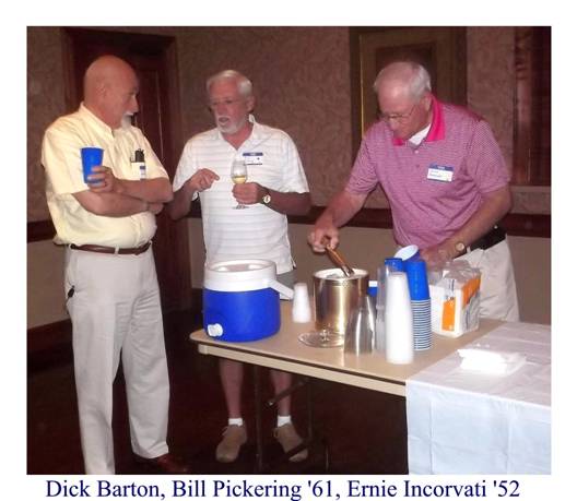 Dick Barton, Bill Pickering '61, Ernie Incorrati '52 .jpg