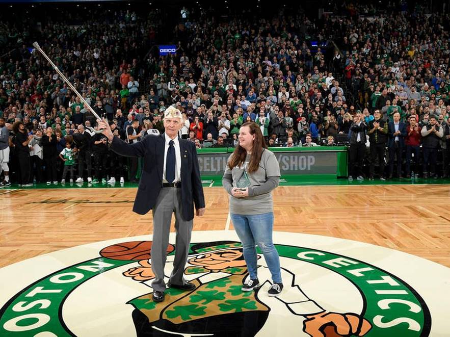 Natick WWII Veteran Honored By Boston Celtics