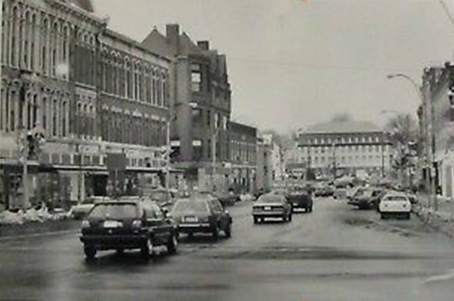 VINTAGE GLOSSY PRESS Photo Natick MA Downtown Natick Main Street View  1/15/90 - $17.00 | PicClick