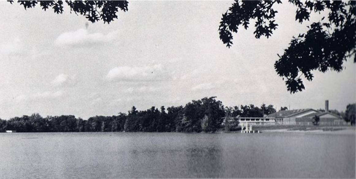 the old Natick High School, from Dug Pond | Natick, Great places, Pond