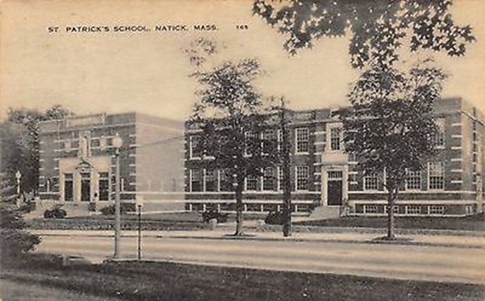 Postcard MA Natick St Patricks School Early 1900s Vintage ...