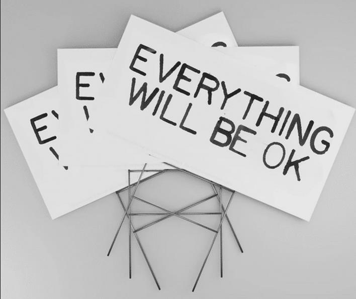 Everything Will Be OK' artist sells fundraiser signs while ...